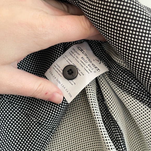 Giorgio Armani NWT Vintage 90’s Black & White Button Vest W/ Back Tie - Picture 5 of 7